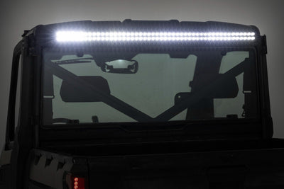 Rough Country 50 Inch Black Series LED Light Bar | Dual Row | Cool White DRL