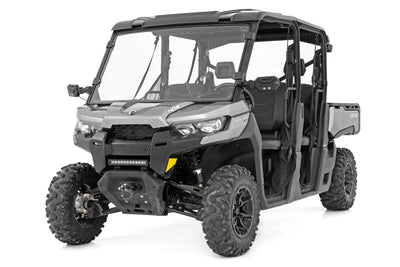 Rough Country Full Windshield | Scratch Resistant | Can-Am Defender HD 8/HD 9/HD 10