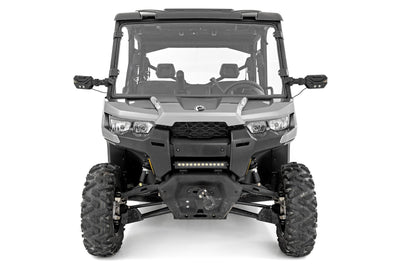 Rough Country Full Windshield | Scratch Resistant | Can-Am Defender HD 8/HD 9/HD 10