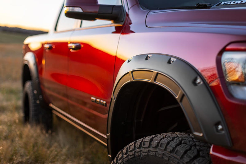 Rough Country Fender Flares | Defender | PFP Olive Green | Ram 1500 2WD/4WD (2019-2024)