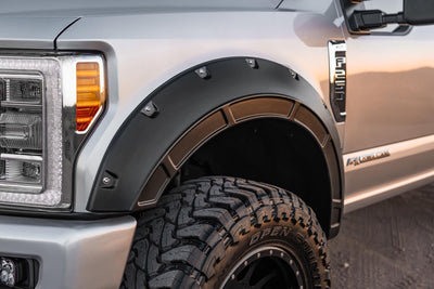 Rough Country Fender Flares | Defender | G1 Absolute Black | Ford F-250/F-350 Super Duty (17-22)