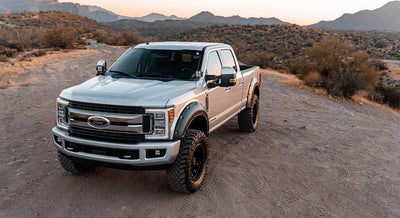 Rough Country Fender Flares | Defender | G1 Absolute Black | Ford F-250/F-350 Super Duty (17-22)