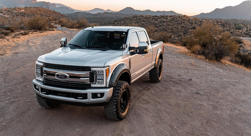 Rough Country Fender Flares | Defender | G1 Absolute Black | Ford F-250/F-350 Super Duty (17-22)
