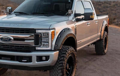 Rough Country Fender Flares | Defender | G1 Absolute Black | Ford F-250/F-350 Super Duty (17-22)