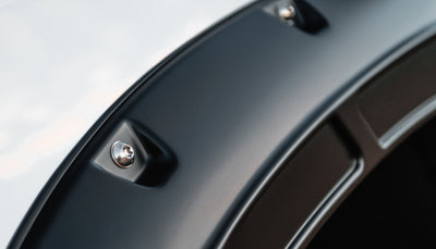 Rough Country Fender Flares | Defender | GBA Black | Chevy Silverado 1500 2WD/4WD (2019-2026 & Refresh)