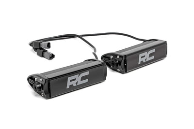 Rough Country 6 Inch Chrome Series LED Light Bar | Single Row | Pair