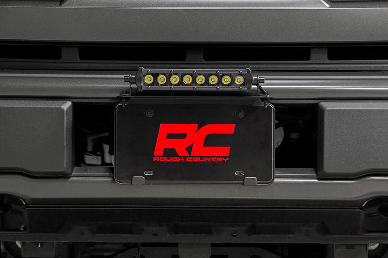 Rough Country 8 Inch Black Series LED Light Bar | Single Row | Cool White DRL