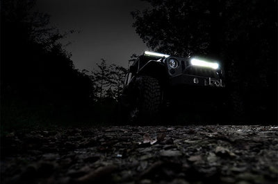 Rough Country 20 Inch Chrome Series LED Light Bar | Dual Row | Cool White DRL