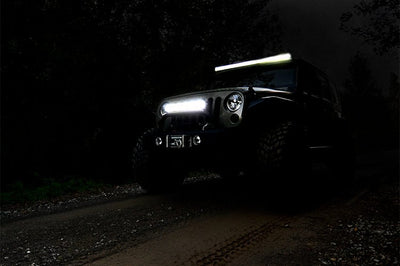 Rough Country 20 Inch Chrome Series LED Light Bar | Dual Row | Cool White DRL