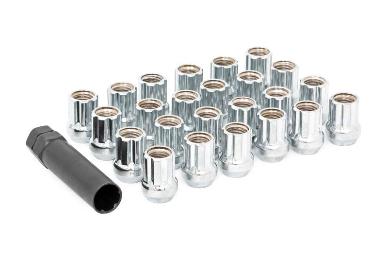 M12 x 1.5 Lug Nut Set of 24 |Chrome | Open End