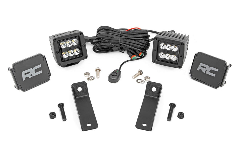 LED Light Kit | Rear Mount | 2" Black Pair | Spot | Can-Am Maverick Sport 1000R