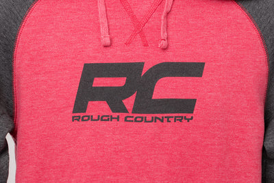 Rough Country Hoodie | Heater | Red/Gray | SM