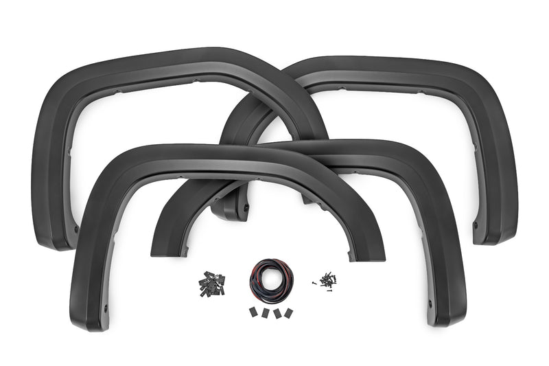 Rough Country Fender Flares | Sport | GPA Dark Slate | GMC Sierra 1500 2WD/4WD (2019-2025 & Classic)