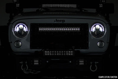 Rough Country 50 Inch Black Series LED Light Bar | Dual Row | Cool White DRL