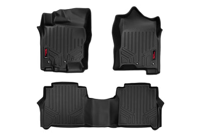 Rough Country Floor Mats | FR & RR | Crew Cab | Nissan Titan (17-24)/Titan XD (16-24)