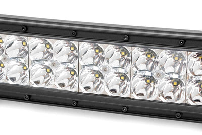 Rough Country 30 Inch Chrome Series LED Light Bar | Curved | Dual Row | Cool White DRL
