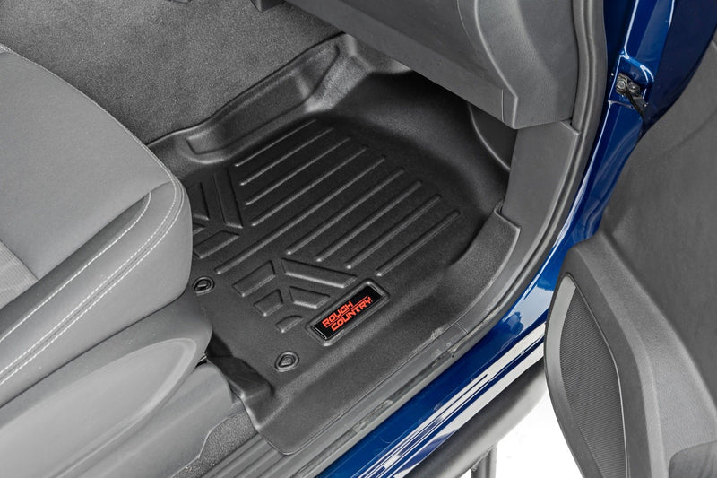 Rough Country Floor Mats | FR & RR | Crew Cab | Nissan Titan (17-24)/Titan XD (16-24)