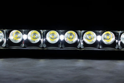 Rough Country 20 Inch Black Series LED Light Bar | Single Row | Cool White DRL