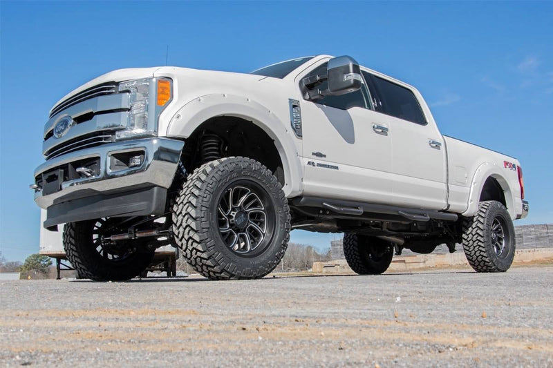 Rough Country Pocket Fender Flares | YZ Oxford White | Ford F-250/F-350 Super Duty (17-22)
