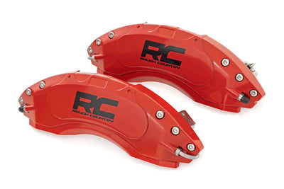 Rough Country Caliper Covers | Rear | Red | Jeep Wrangler JK/Wrangler Unlimited  (2007-2018)