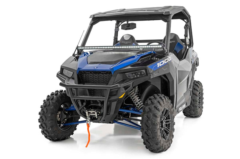 LED Light Kit | Lower Windshield | 50" Black Single Row | White DRL | Polaris General XP 4 1000