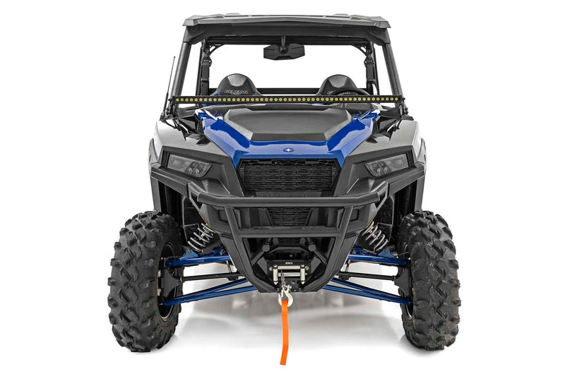 LED Light Kit | Lower Windshield | 50" Black Single Row | White DRL | Polaris General XP 4 1000