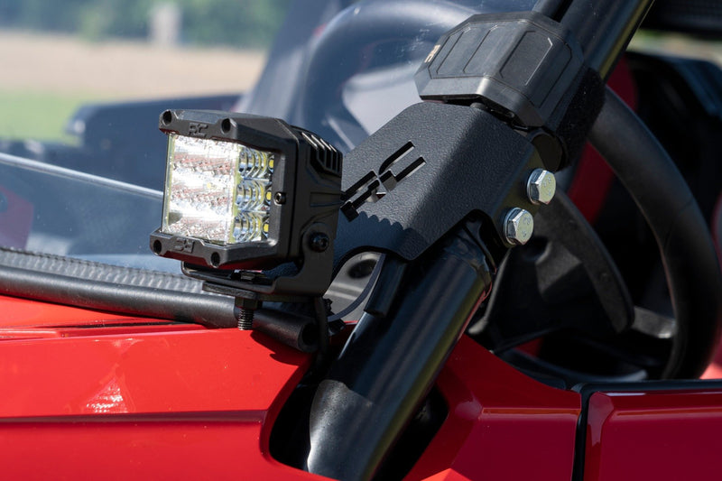 LED Light Kit | Cage Mount | 2" Black Pair | White DRL | Honda Talon 1000