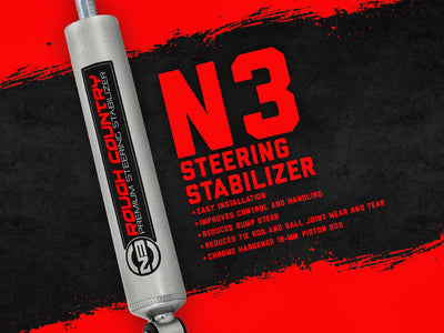 N3 Steering Stabilizer | 0-8 Inch Lift | Ford F-250/F-350 Super Duty (08-16)