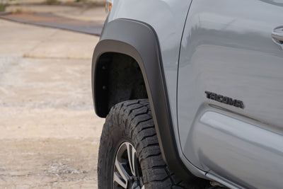 Rough Country Fender Flares | Sport | O40 Super White | Toyota Tacoma 2WD/4WD (2016-2023)