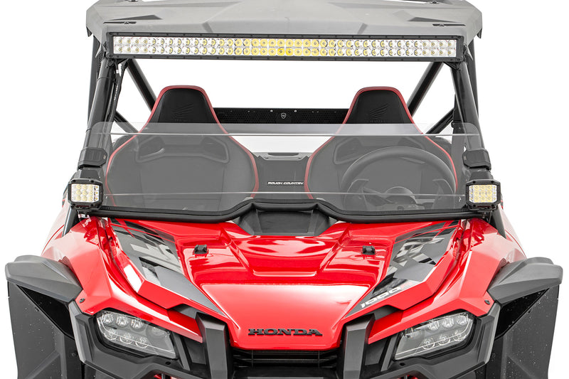 Rough Country Half Windshield | Scratch Resistant | Honda Talon 1000