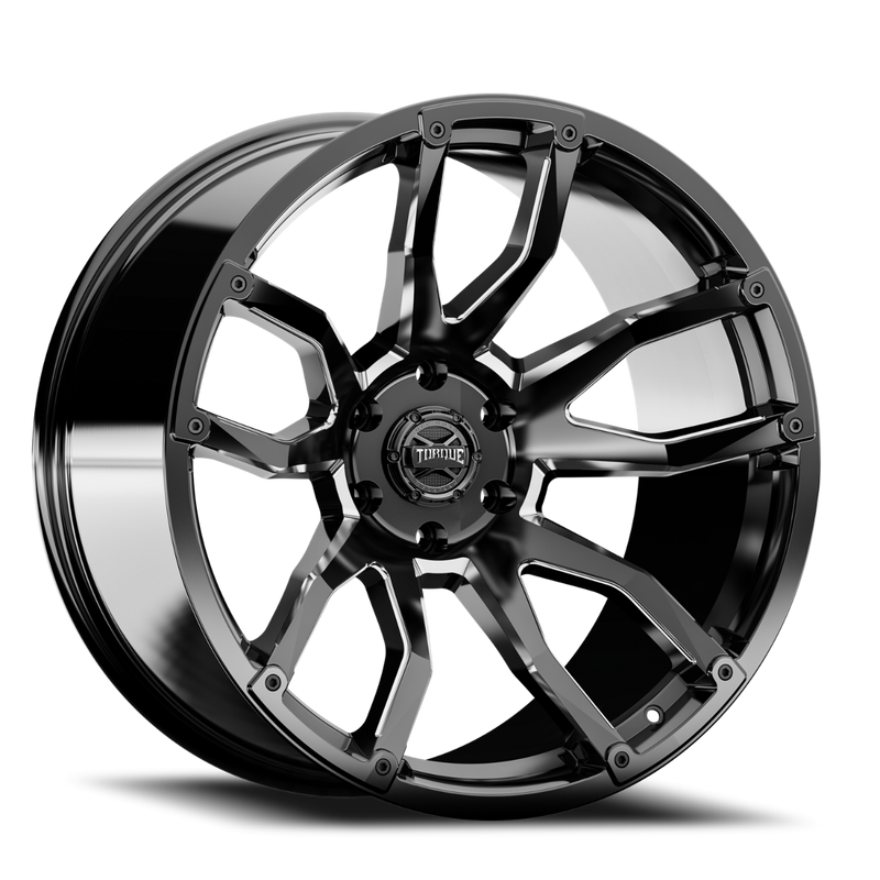 Torque Impact | Gloss Black w/Milled Accents | 20x9 | 6x135 | -12mm