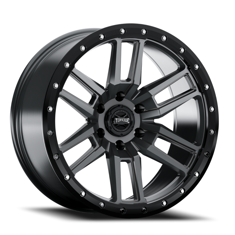 Torque Pritchett | Anthracite w/Black Lip | 20x9 | 6x5.5 | -12mm