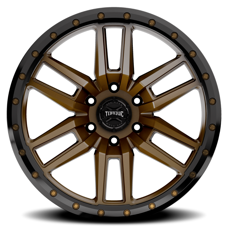 Torque Pritchett | Bronze w/Black Lip | 20x9 | 6x5.5 | -12mm