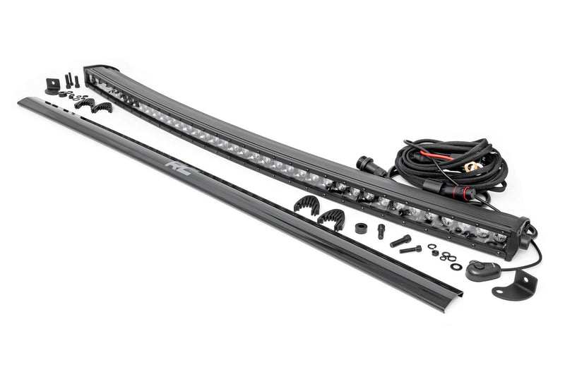 Rough Country 40 Inch Black Series LED Light Bar | Curved | Single Row