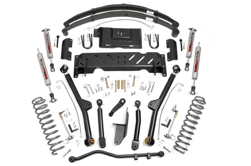 4.5 Inch Lift Kit | Long Arm | RR Leafs | NP242 | Jeep Cherokee XJ 4WD (84-01)
