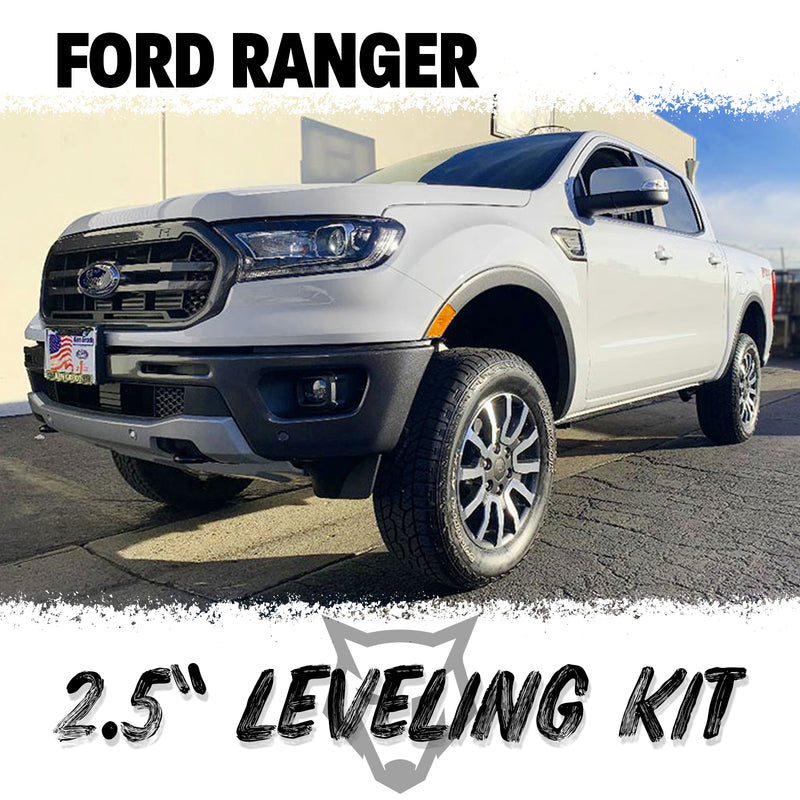 2.5" Front Spacer Leveling Lift Kit w/ Diff Drop For 2019-2020 Ford Ranger 4X4
