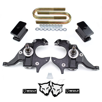 2"/4" Drop Lowering Kit for 1982-1997 Chevy S10 Blazer GMC S15 Jimmy 2WD