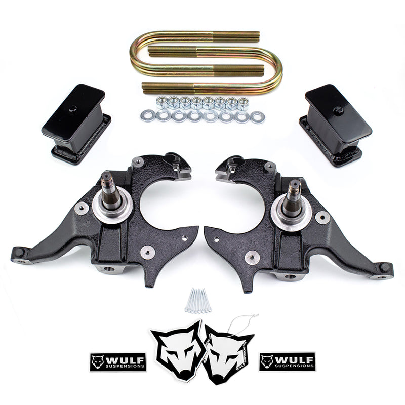 Pair Of 2" Drop Lowering Spindles For Chevy S10 / GMC Sonoma / S15 2WD Pickups (Front)