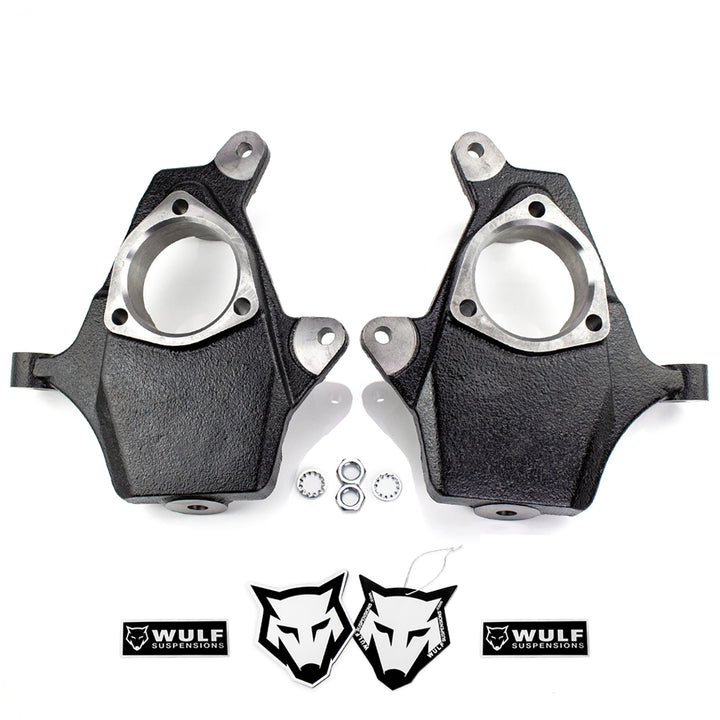 2-Piece 5" Lift Spindles For 2016-2018 Chevy Silverado 1500 RWD – Front Left & Right