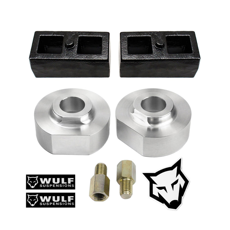 2" Front 1" Rear Leveling Lift Kit w/ Blocks For 1999-2020 Ford F250 F350 2WD