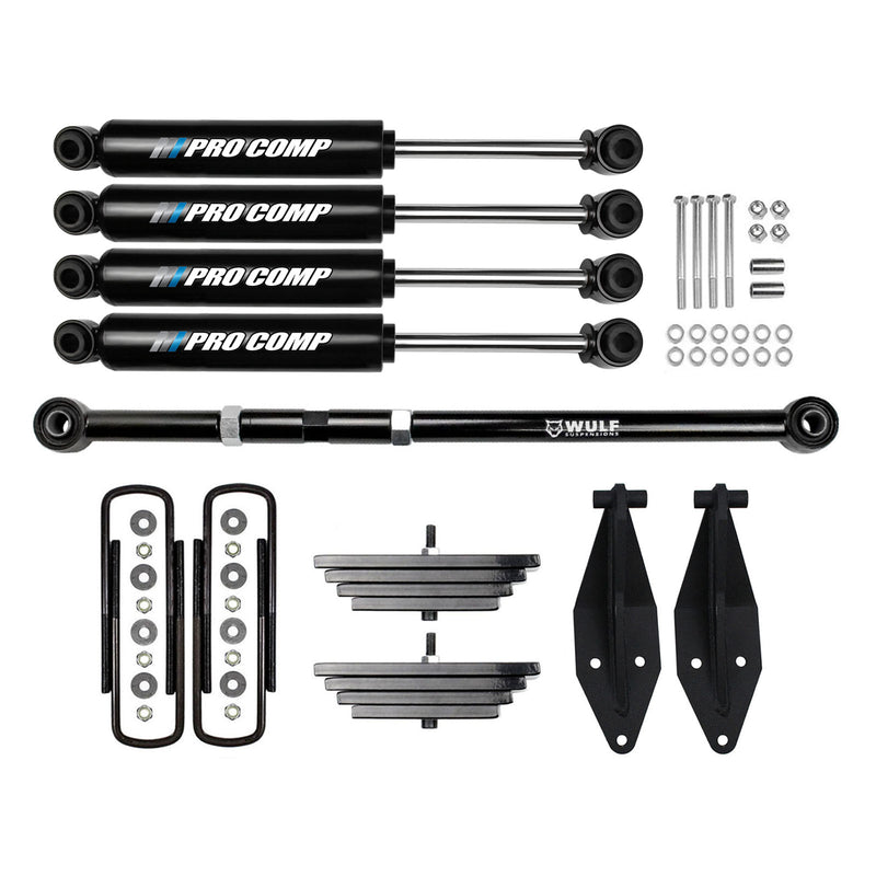 2.8" Front Lift Kit w/ Track Bar and Pro Comp Shocks For 1999-2004 ford F350 4X4