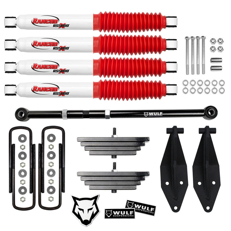 2.8" Front Lift Kit w/ Rancho Shocks +Track Bar For 2000-2005 Ford Excursion 4X4