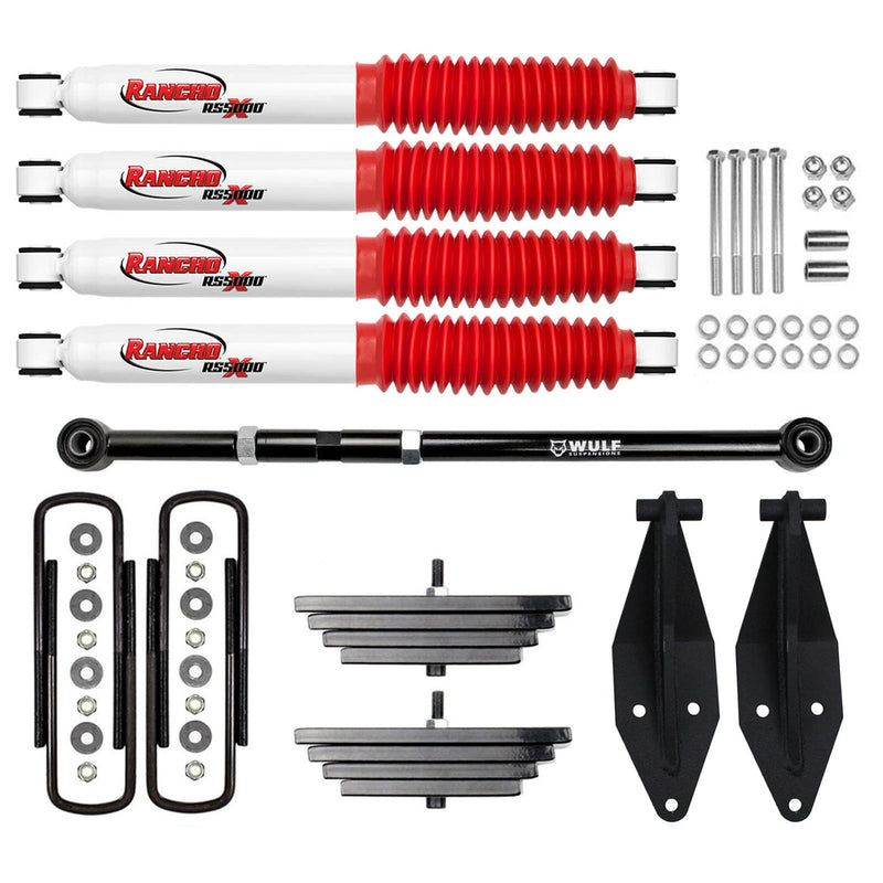 2.8" Front Lift Kit w/ Rancho Shocks and Track Bar Fits 1999-2004 ford F350 4X4