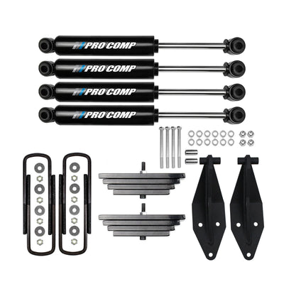2.8" Front Leveling Lift Kit with Pro Comp Shocks For 1999-2004 Ford F250 4X4