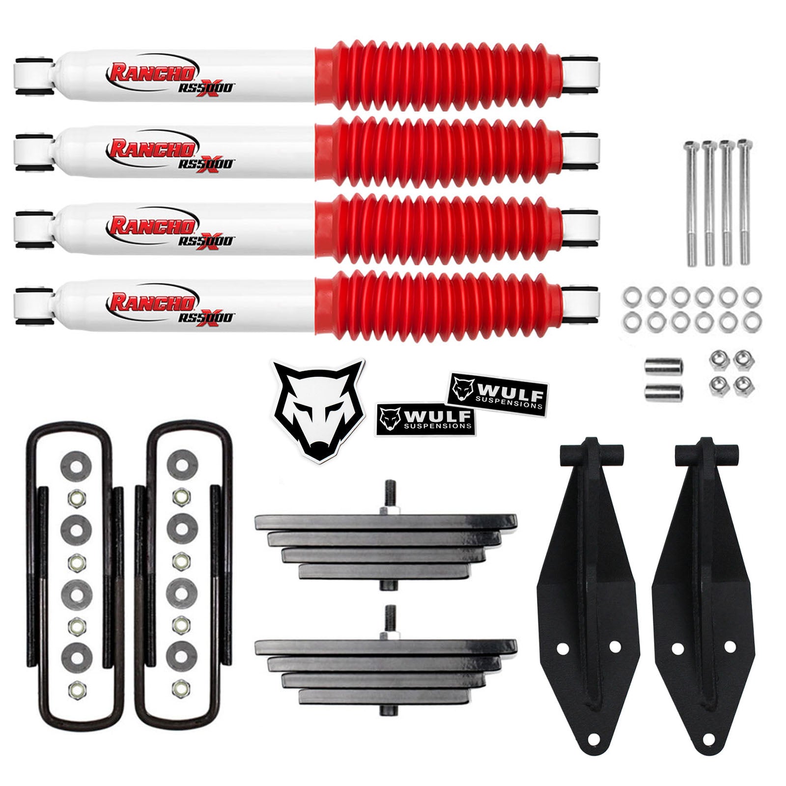 Rancho RS5000X Gas Shocks for 00-05 Excursion 4WD 0 lift