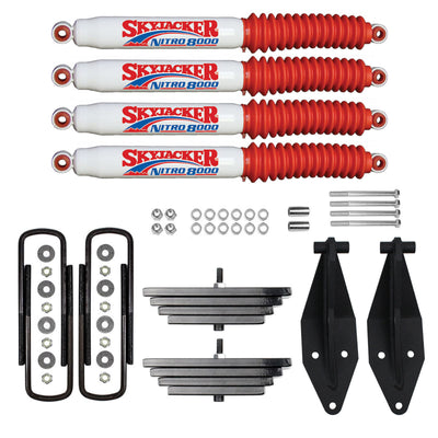 2.8" Front Leaf Pack Lift Kit with Skyjacker Shocks For 1999-2004 Ford F350 4X4