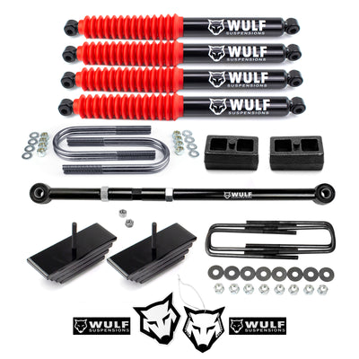 2.8" Front 2" Rear Leveling Lift Kit w/ Shocks For 1999-2004 Ford F250 F350 4X4