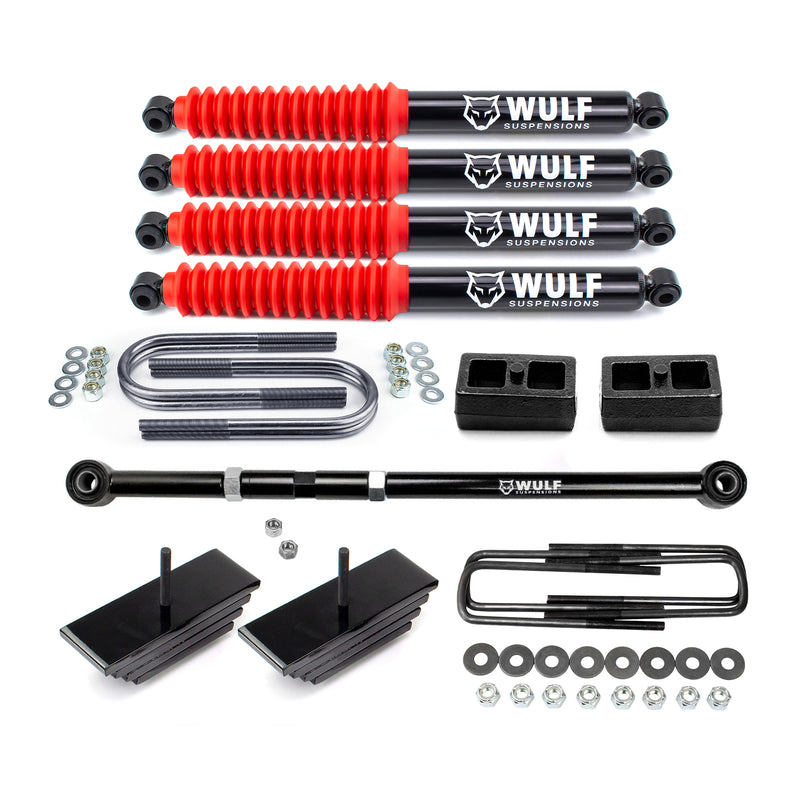 2.8" Front 2" Rear Leveling Lift Kit w/ Shocks For 1999-2004 Ford F250 F350 4X4