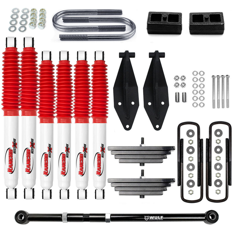 2.8" Front 2" Rear Lift Kit w/ Rancho Shocks and TB Fits 1999-2004 Ford F250 4X4