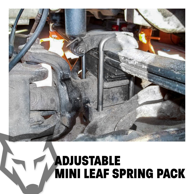 2.8" Front Mini Leaf Pack Lift Kit with WULF Shocks Fits 1999-2004 Ford F250 4X4